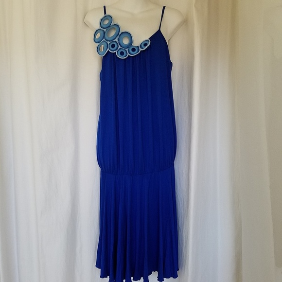 IODICE "Thuant"Royal Blue Crochet Dress - Picture 3 of 6